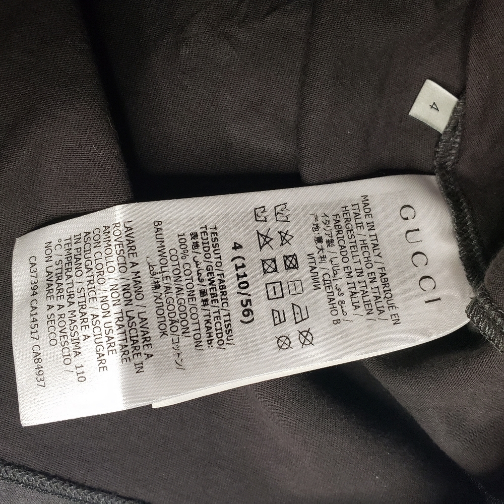 Gucci Gray Kids Tee with Red Graphic - Picture 8 of 9